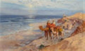 Sur La Cote De Tanger L'atlantique by Frederick Arthur Bridgman