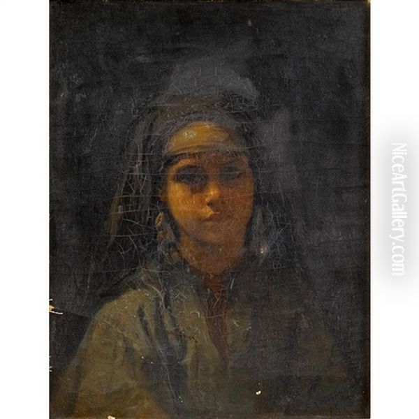 Portrait Of A Girl In Orientalist Dress - view 1