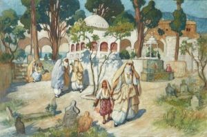 Animation Aupres D'un Mausolee Liveliness Near A Mausoleum
