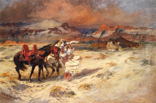 Cavaliers Dans La Tempete De Sable - view 1