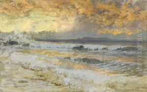 Sunset Of The Waves by Frederick Arthur Bridgman