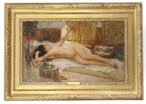 Nu Au Gueridon by Frederick Arthur Bridgman
