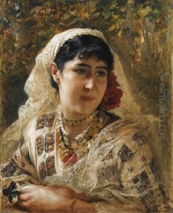 Jeune Orientale by Frederick Arthur Bridgman