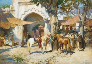 Dans Le Souk. Alger by Frederick Arthur Bridgman