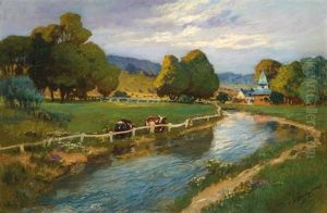 Le Ruisseau by Frederick Arthur Bridgman