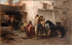 Street Scene, Algiers by Frederick Arthur Bridgman