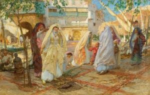 Apres La Fete- Port D'alger by Frederick Arthur Bridgman