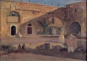 Le Village by Frederick Arthur Bridgman