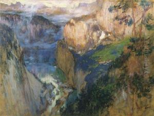 Felslandschaft by Frederick Arthur Bridgman