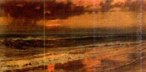 Seascape At Dawn by Frederick Arthur Bridgman