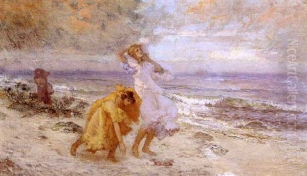 Greek Girls On The Seashore - view 1