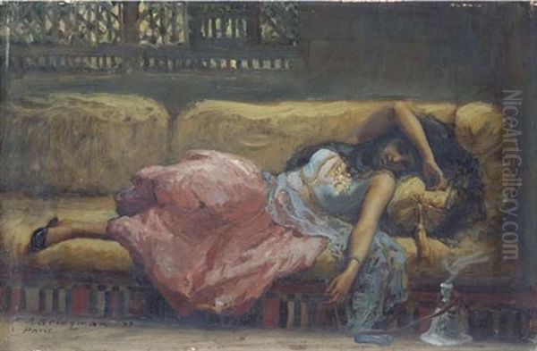 A Reclining Oriental Beauty - view 1