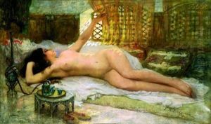 Nu Au Gueridon by Frederick Arthur Bridgman