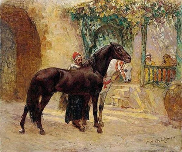 Au Caire: Chevaux Barbes - view 1