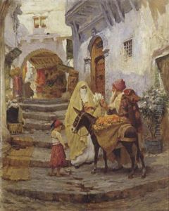 Le Marchands D'oranges by Frederick Arthur Bridgman