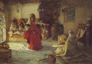 Danseuse Ouled Nail: Touggourt by Frederick Arthur Bridgman