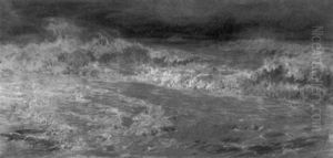 Crashing Waves by Frederick Arthur Bridgman