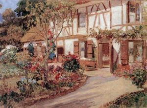 La Maison Fleurie En Normandie by Frederick Arthur Bridgman