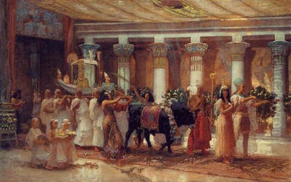 The Procession Of The Sacred Bull "apis" - view 1