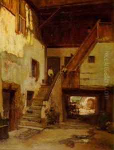 Woman On The Stairwell