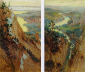 A Rocky Gorge by Frederick Arthur Bridgman