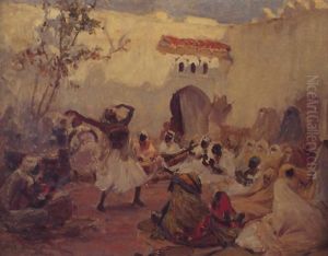 Les Aissouas by Frederick Arthur Bridgman