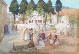 In The Garden by Frederick Arthur Bridgman