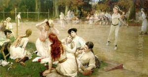 Lawn Tennis Club by Frederick Arthur Bridgman