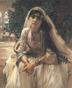 Algerian Girl by Frederick Arthur Bridgman
