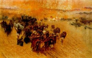 Les Captifs D'un Pharaon by Frederick Arthur Bridgman