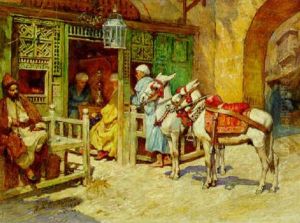 Cafe Au Caire by Frederick Arthur Bridgman