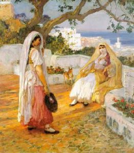 Two Women Of Algiers by Frederick Arthur Bridgman
