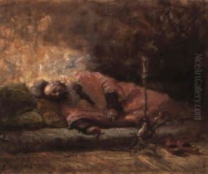Fumeur D'opium by Frederick Arthur Bridgman