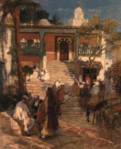 At The Souk by Frederick Arthur Bridgman