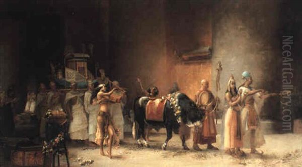 Sketch For The Procession Of The Apis Bull - view 1
