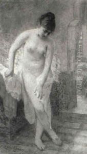 Orientale A Sa Toilette by Frederick Arthur Bridgman
