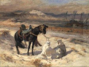The Desert Winds (simoon) by Frederick Arthur Bridgman