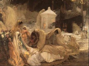 Fete Of The Prophet At Oued-el-kebir, Blidah by Frederick Arthur Bridgman