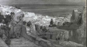Blick Auf Tunis (?) by Frederick Arthur Bridgman