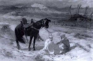 In The Desert by Frederick Arthur Bridgman