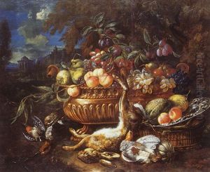 Nature Morte Au Gibier Et Aux Fruits