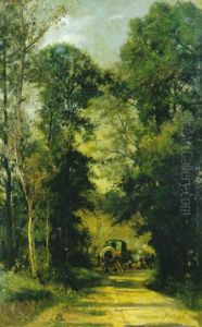 Les Gitans Dans La Foret by Jacques Alfred Brielman