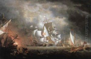 The Spanish Armada by Sir Oswald Walters Brierly