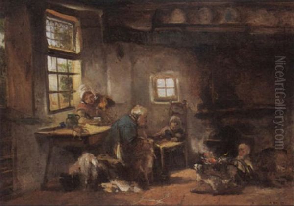 Family In An Interior - view 1
