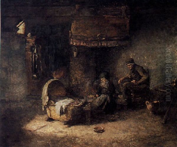 Peasants In An Interior - view 1