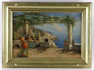 View Of Amalfi Coast by Nicholas Briganti