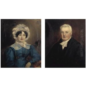 Portrait Of The Rev. Edward Coleridge (1760 - 1843); And Portrait Of Ann Bowden, His Wife by Henry Perronet Briggs