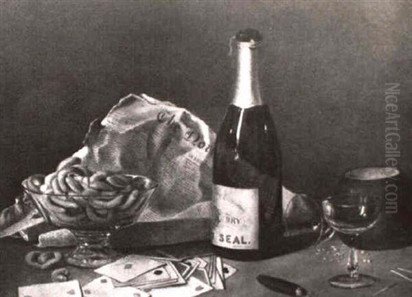 Still Life With Playing Cards And Newspaper - view 1