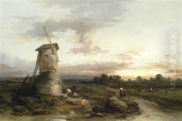 Landscape With Figures Before A Mill - view 1