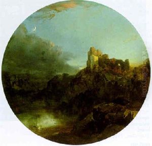 Moonlit Landscape With Ruined Castle Moonlit Landscape With Ruined Castle